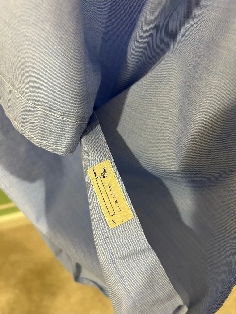 J. Crew Light Blue Oxford Button-Down Slim Shirt Sz Medium